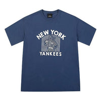 MLB Unisex BIGBOY Series Printing Round-neck Tee Blue 31TSC5031-50N