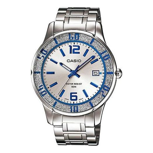 CASIO Quartz Movement 50m Waterproof Dial Stainless Steel Strap Watch Silver Analog LTP-1359-7AV