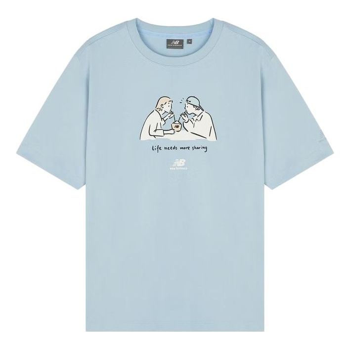 New Balance x PK Graphic T-Shirt Asia Sizing 'Sky Blue' 5ED26041-LBL
