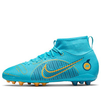 (GS) Nike Jr Mercurial Superfly 8 Academy AG 'Blue Yellow' DJ2859-484