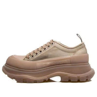 (WMNS) Alexander McQueen Tread Slick Lace Up Polyamide Sneakers 'Tan' 658080W4Q312236