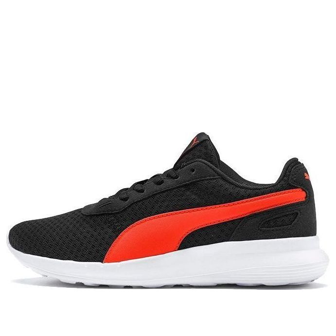 (GS) PUMA ST Activate Sports Running Shoes Black/Red/White 369069-07