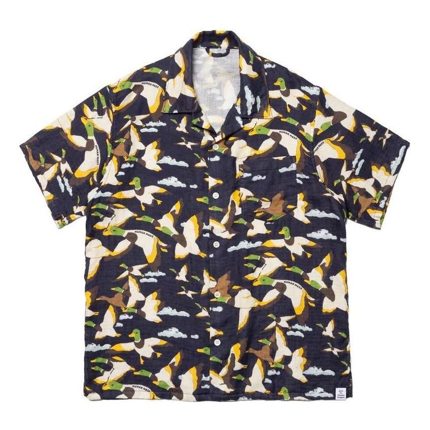 HUMAN MADE Tiger Gauze Aloha Shirt 'Yellow' HM25SH018