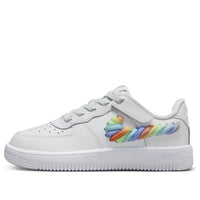 (PS) Nike Force 1 Low LV8 EasyOn 'Rainbow Lace Swoosh' FN4890-100