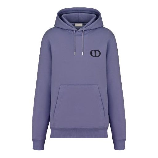 DIOR Cd Icon Embroidered Logo Round Neck Pullover For Men Purple 113J698A0531-C485