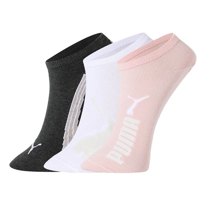 PUMA Sneaker Socks 3 pack 'Black White Pink' 100000495-006