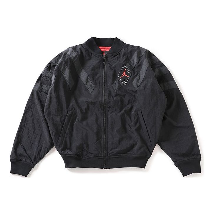 Air Jordan 6 Srt Lgc Nylon Jacket Casual Sports Zipper Black BV5405-010