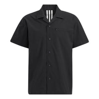 adidas originals Solid Color Sports Short Sleeve Shirt Black HD0023