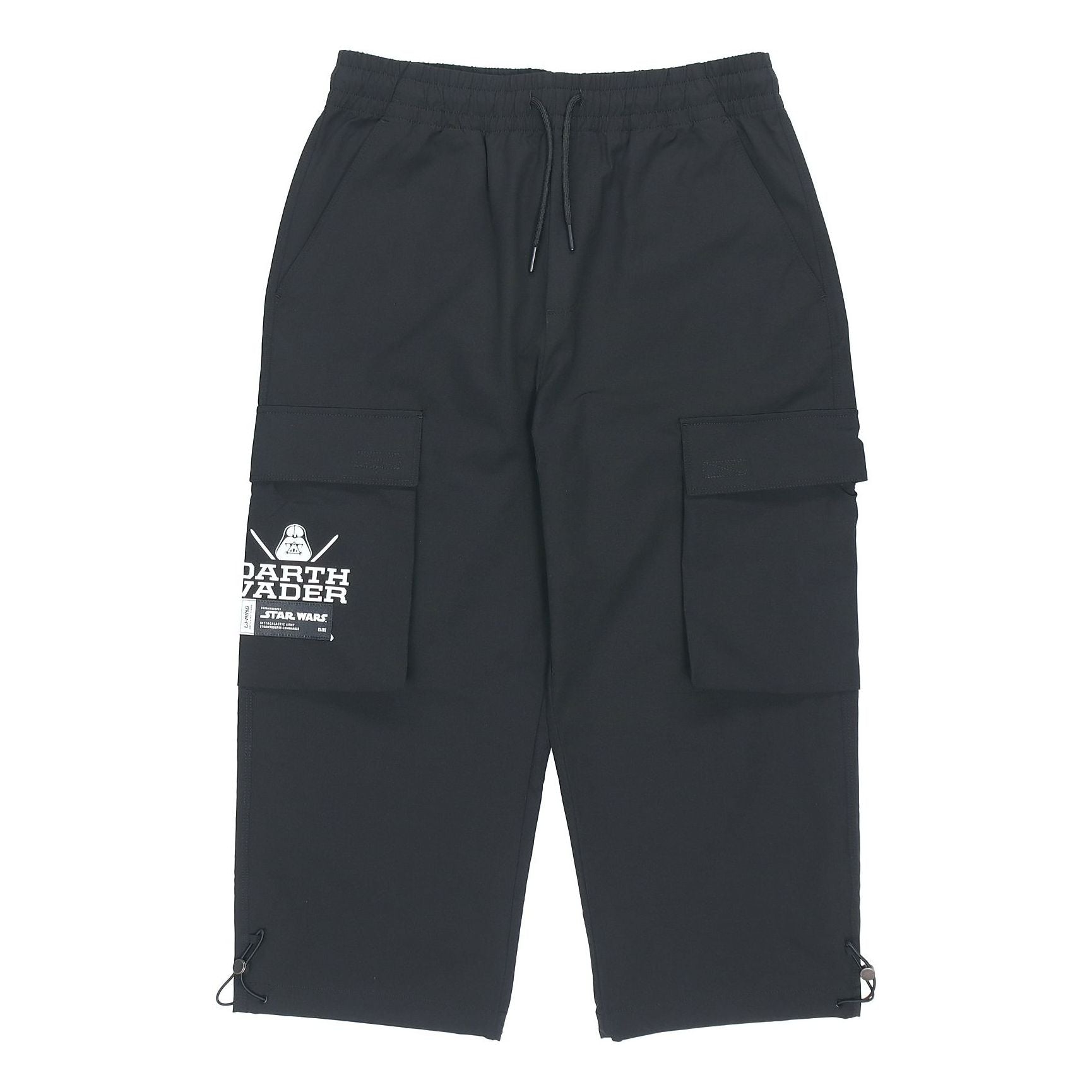 Li-Ning x Star Wars Graphic Cropped Pants 'Dark Grey' AKQR115-2