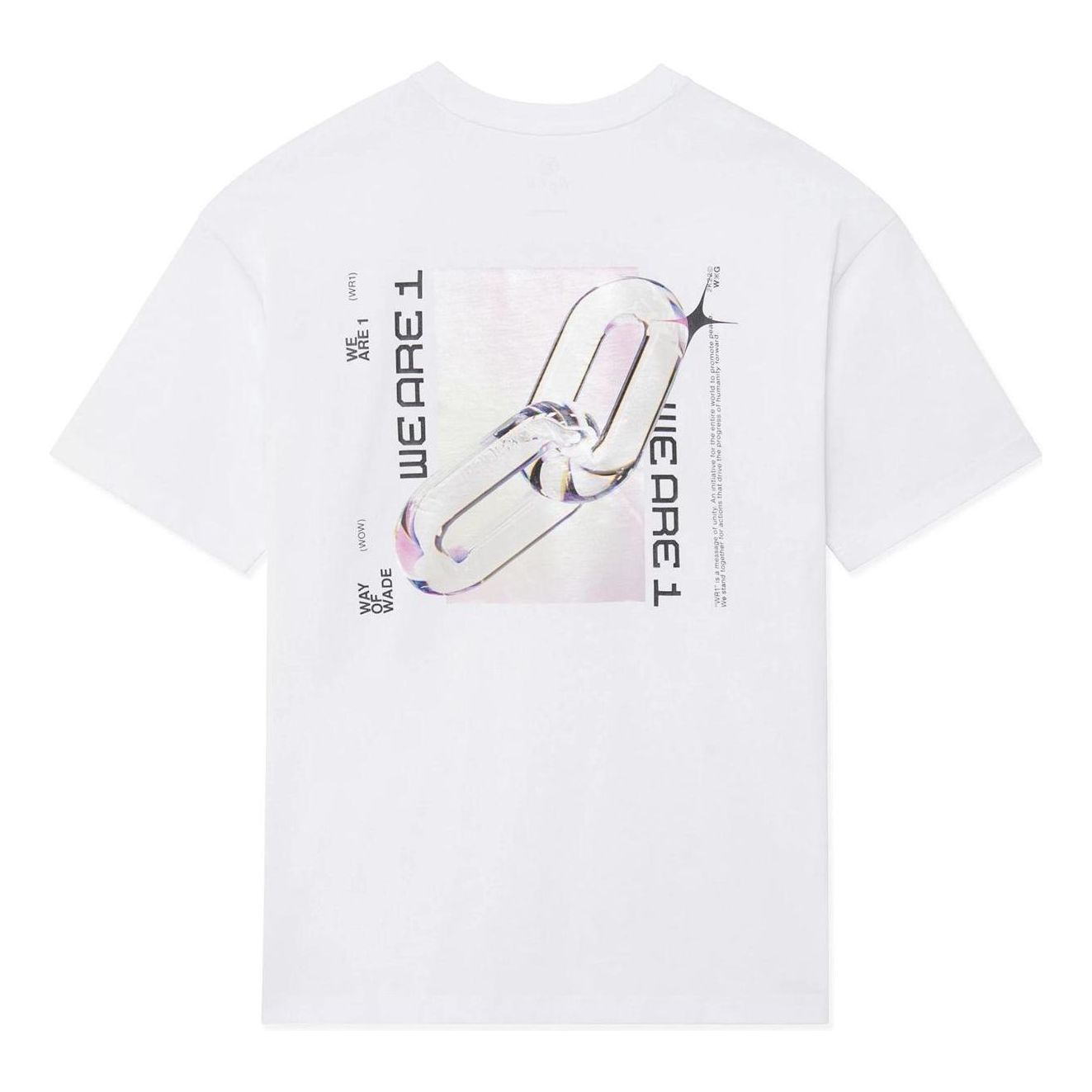 Li-Ning x Glare Way Of Wade Graphic T-shirt 'White' AHSS643-2