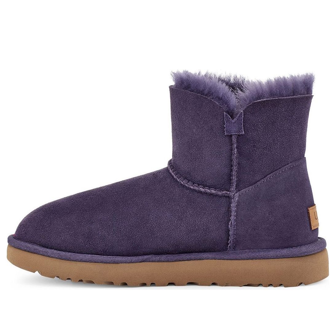 (WMNS) UGG Mini Bailey Button II Gray Purple 1016422-NSAD