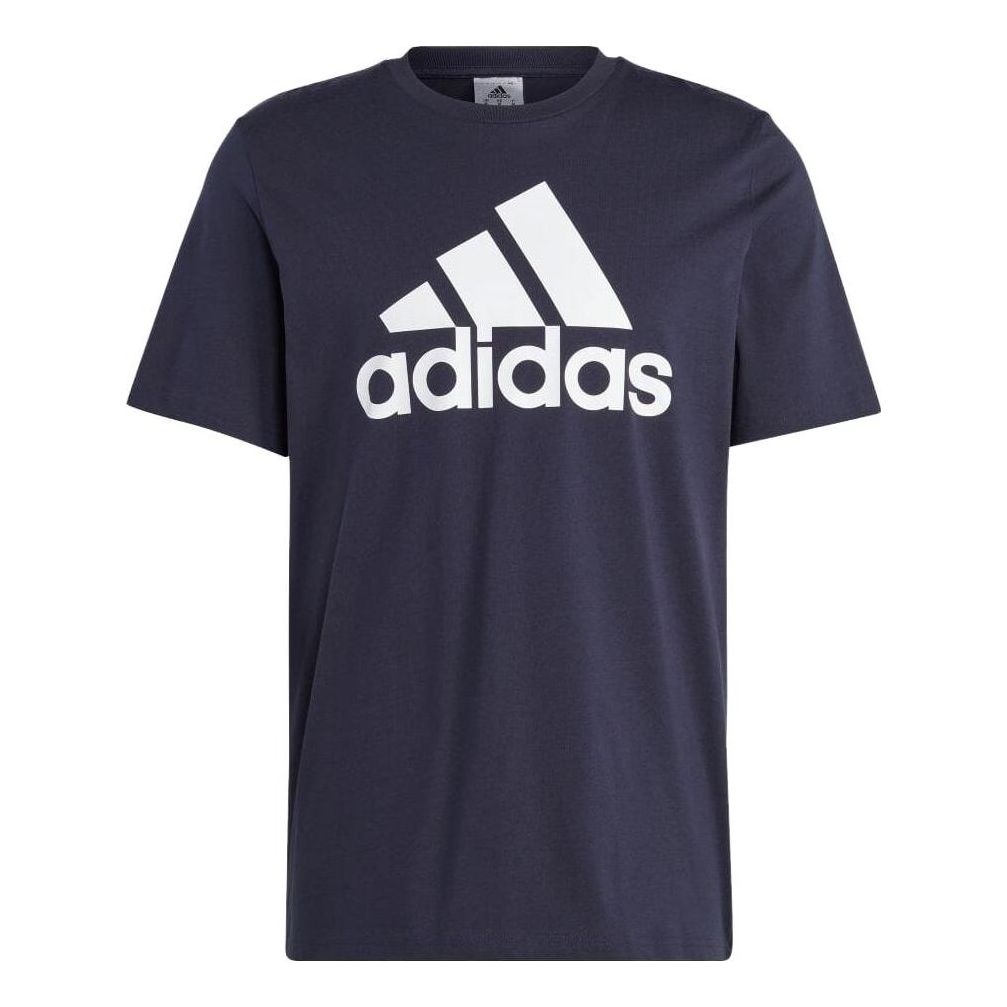 adidas Essentials Single Jersey Big Logo T-shirt 'Navy' IC9348