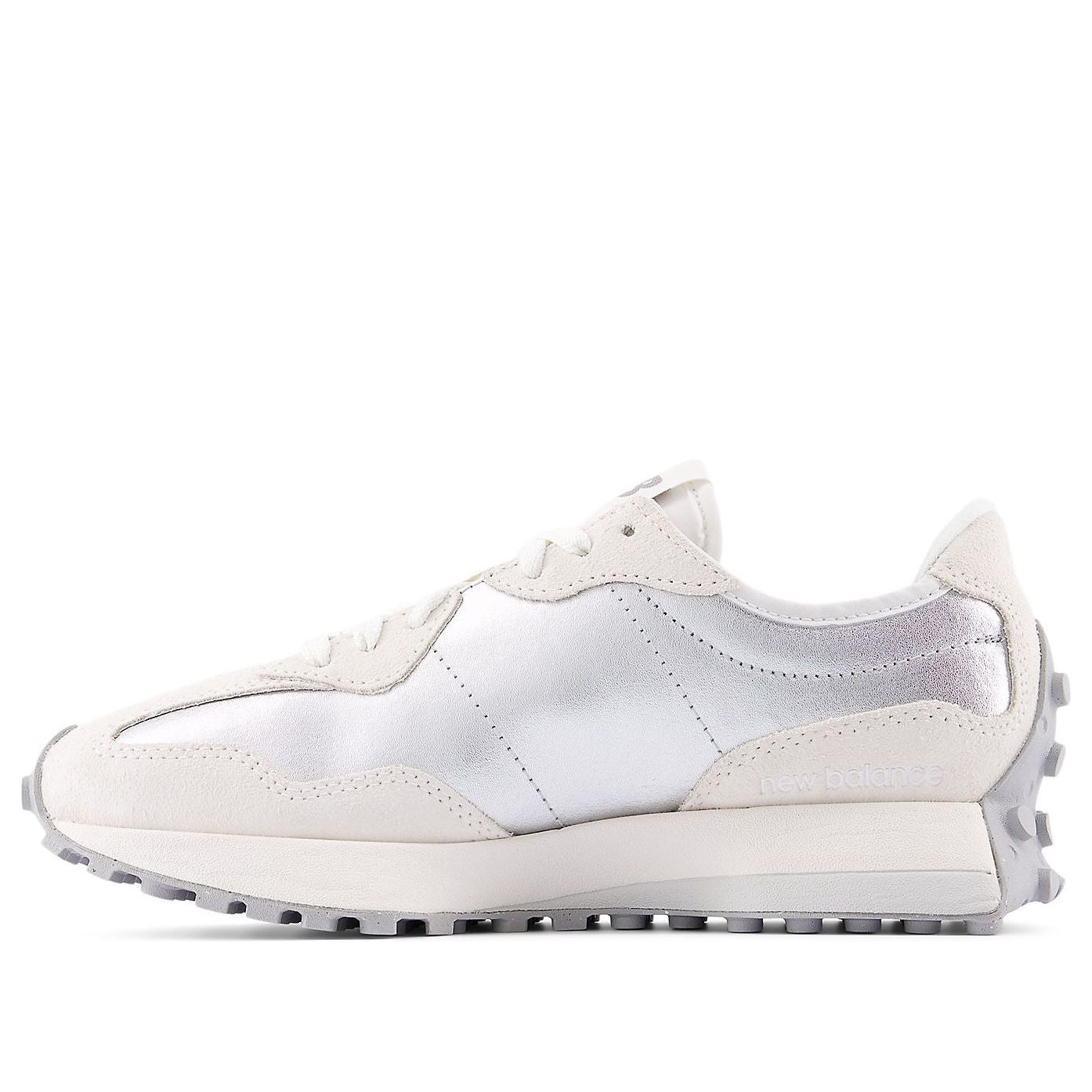 (WMNS) New Balance 327 'Metallic Silver Sea Salt' WS327GLA