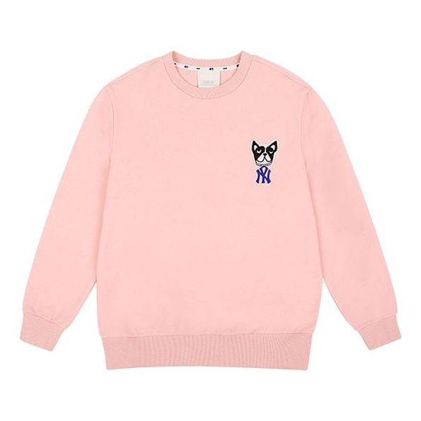 MLB Unisex Embroidery Round-neck Sweatshirt Pink/Red 31MTC1011-50P