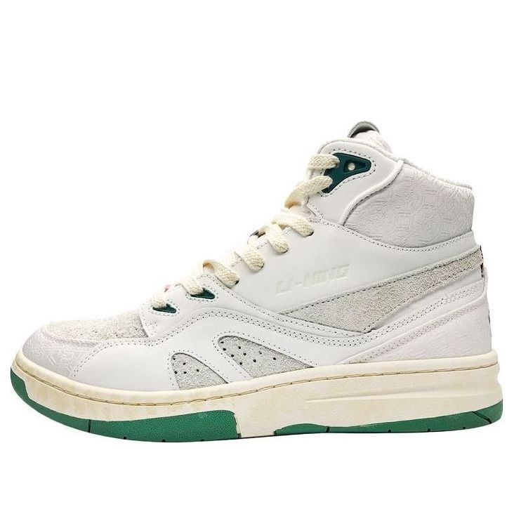 (WMNS) Li-Ning 937 Deluxe Hi x 1807 'White Green' AGBQ136-1
