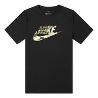 Nike Camouflage Logo Casual Short Sleeve Black CU8914-010
