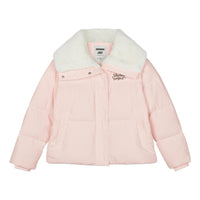 (WMNS) Skechers FASHION Letter Printed Down Jacket 'Pink White' L423W124-01NK