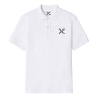 Men's KENZO SS21 Alphabet Short Sleeve Polo Shirt White FA65PO0504SK-01