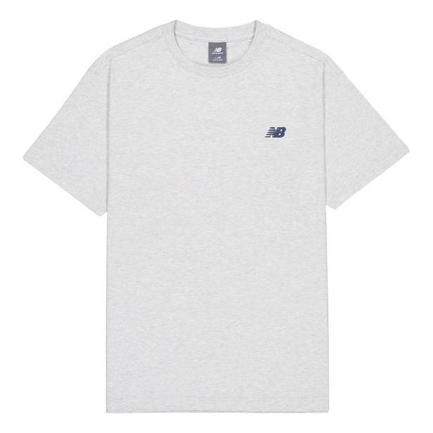 New Balance Back Print Boston Cotton T-Shirt Asia Sizing 'Light Grey' AMT42333-AHH