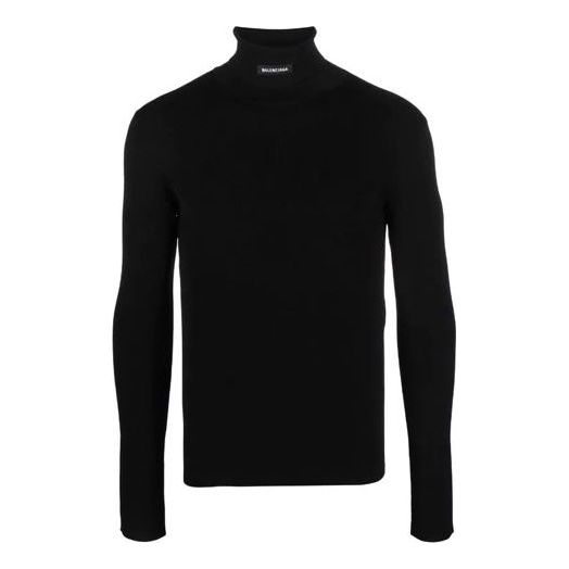 Balenciaga Fitted Turtleneck Sweater 'Black' 682003T51751000