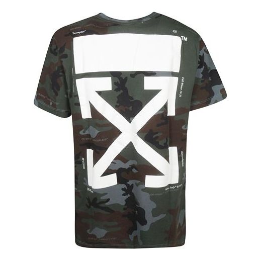 Off-White Unfinished Slim Fit Short Sleeve Ordinary Version Camouflage OMAA027E191850179901