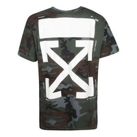 Off-White Unfinished Slim Fit Short Sleeve Ordinary Version Camouflage OMAA027E191850179901