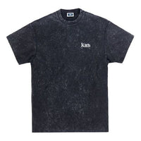 Men's KITH Crystal Wash Washed Short Sleeve Black KH3689-303