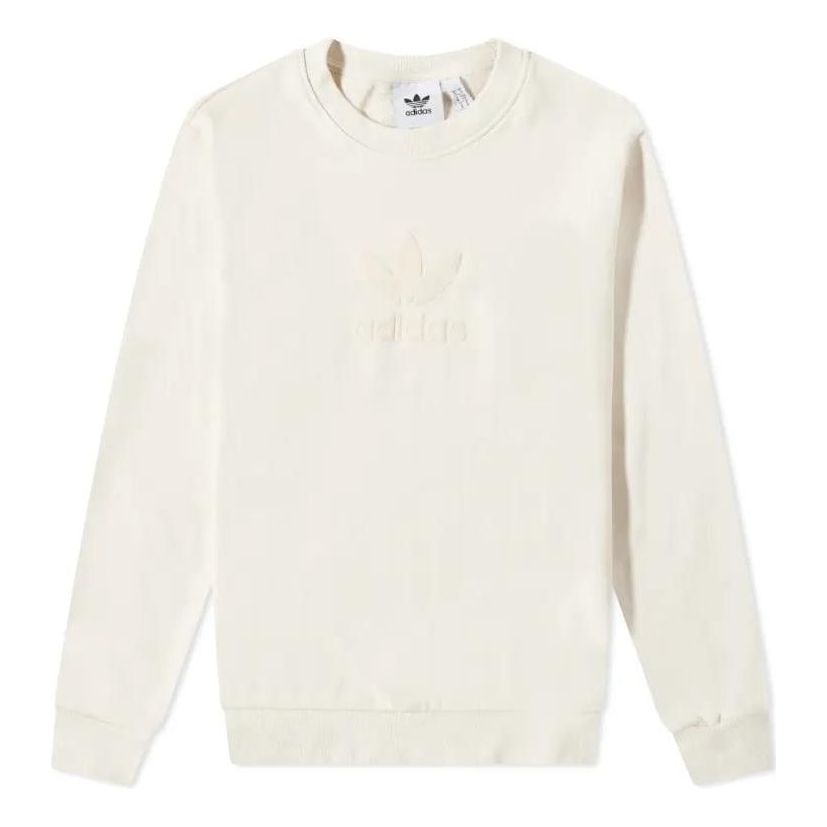 adidas Trefoil Series Crew Sweatshirt 'Wonder White' HK2794