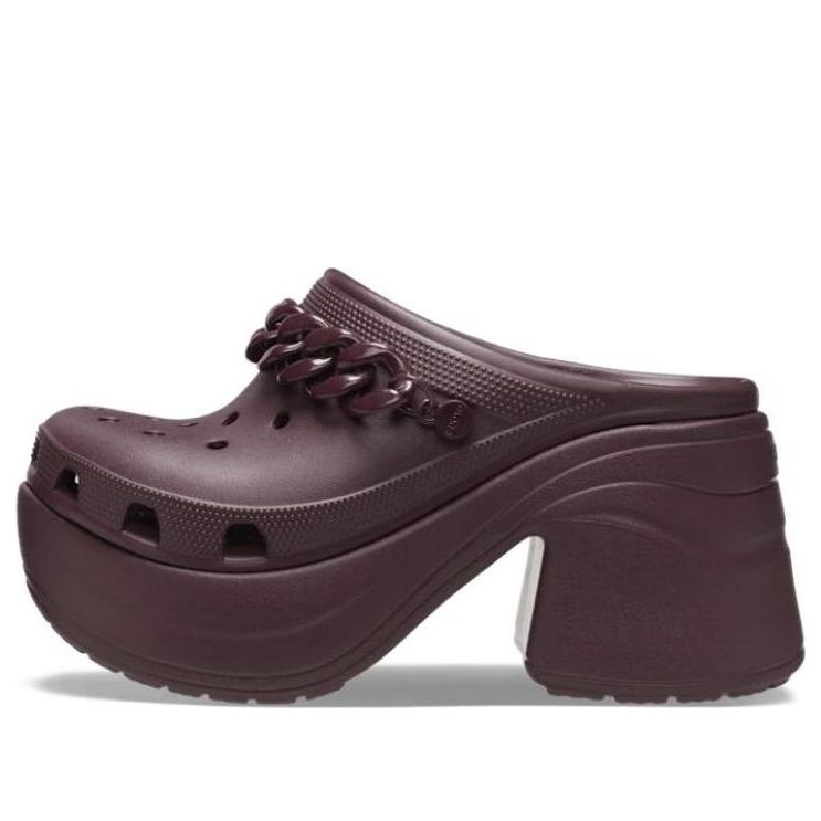 (WMNS) Crocs Siren Chain Clog 'Dark Cherry' 209018-6WD
