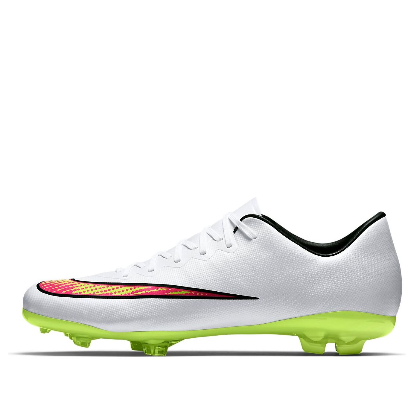 (GS) Nike Mercurial Vapor X FG 'White Volt Hyper Pink' 651620-170