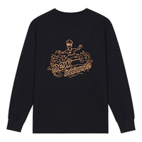 New Balance Logo Printing Sweatshirt Asia Sizing 'Black' AMT13351-BK