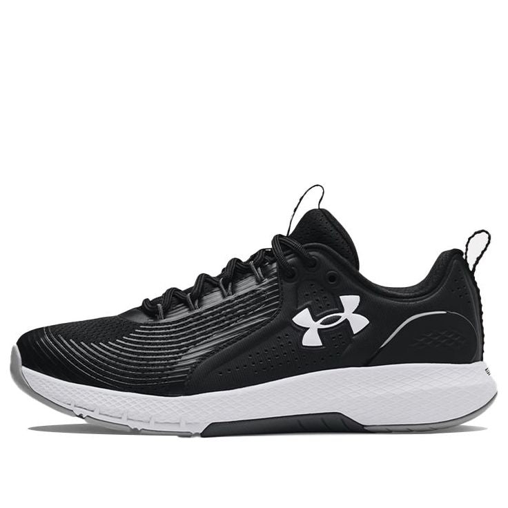 Under Armour Charged Commit 3 4E Wide 'Black White' 3023704-001
