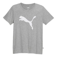 (WMNS) PUMA Essentials Big Cat Logo Tee 'Grey' 678900-04