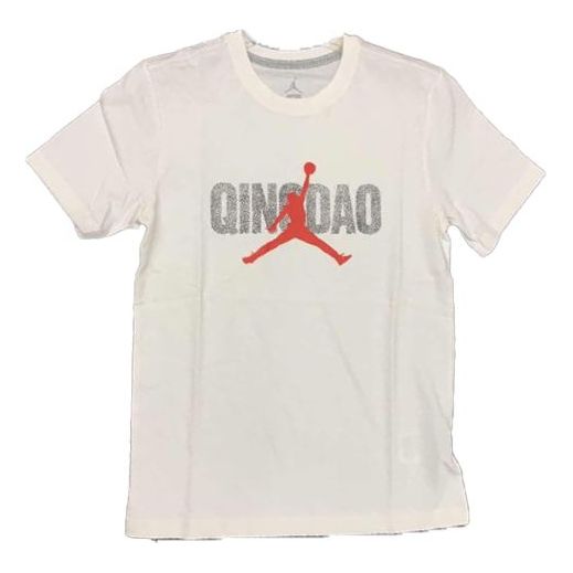 Air Jordan limited Casual Sports Short Sleeve Unisex White BV6647-100