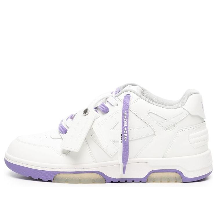 Off-White Out Of Office Low-Top Sneaker 'White Purple' OMIA189S23LEA0040137