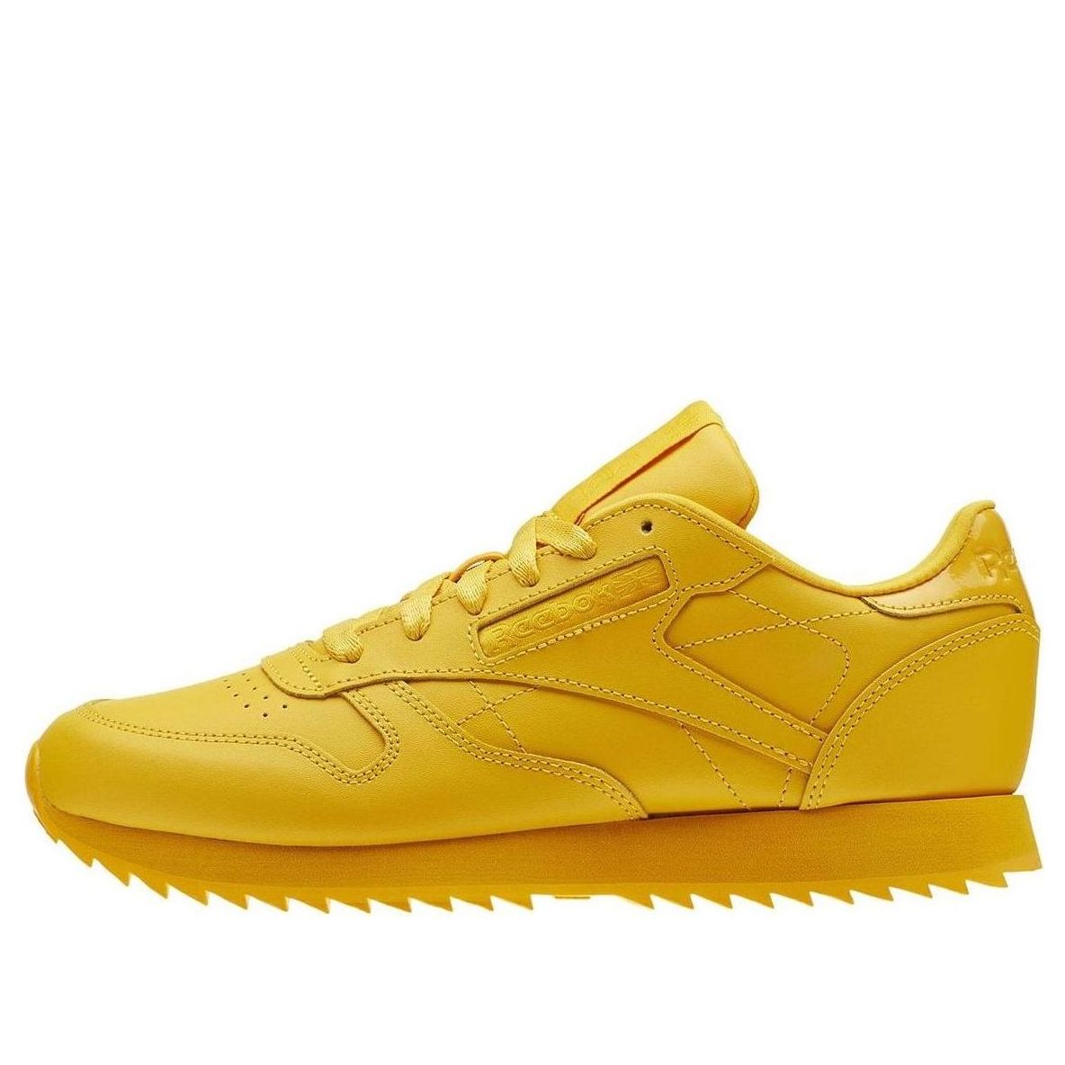 (WMNS) Reebok Classic Leather Running Shoes Yellow CN5123