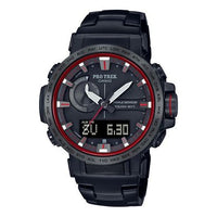 Men's CASIO PRO TREK Series Solar Energy Watch PRW-60YT-1 Solar Powered Mens Black Analog PRW-60YT-12021