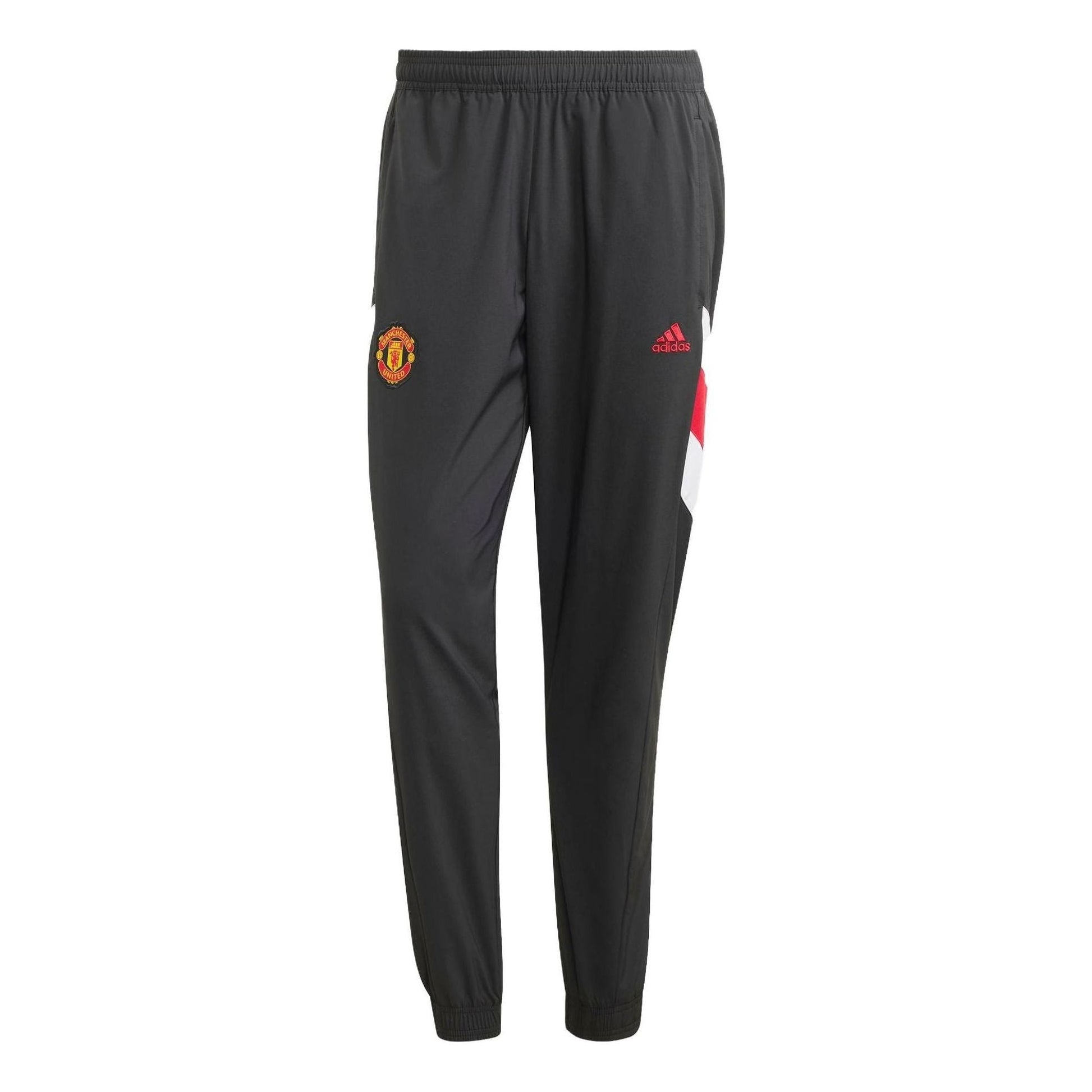 adidas Manchester United Icon Woven Soccer Pants 'Black' HT1993
