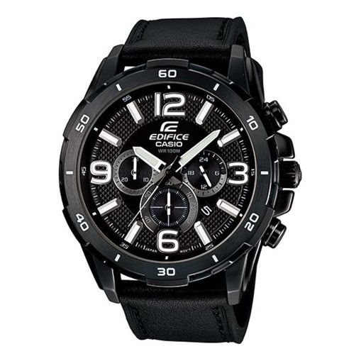 CASIO Male EDIFICE Japan / South Korea Fashion Mens Black Analog EFR-538L-1AV