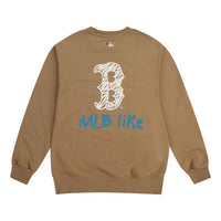 MLB Like Series Boston Red Sox Back Alphabet Logo Round Neck Pullover Unisex Coffee 31MT05941-43B