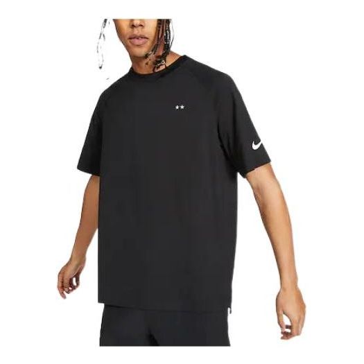 Nike Printing Brand Logo Alphabet Round Neck Short Sleeve Black CV5667-010