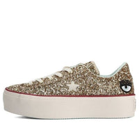 (WMNS) Converse Chiara Ferragni x One Star Platform Ox 'Gold Glacier Blue' 562026C