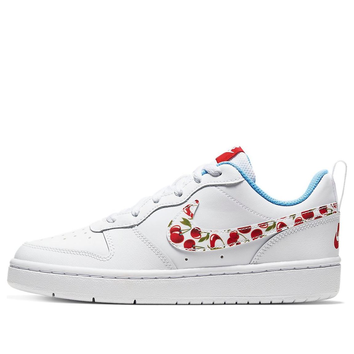 (GS) Nike Court Borough Low 2 'White Cherry' CJ2238-100