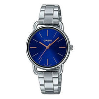 CASIO Quartz Waterproof SilverBlue Dial SilverBlue Dial SilverBlue Analog LTP-E412D-2ADF