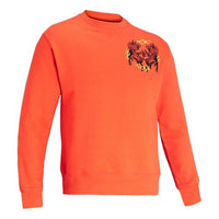 Men's Under Armour Originators Printing Fleece Lined Pullover Orange 1353353-646