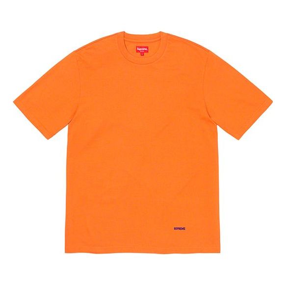 Supreme AW19 Alphabet Embroidered Short Sleeve Unisex Orange FW19KN49