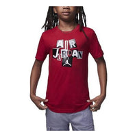 (GS) Air Jordan 23 Striped Jersey T-Shirt 'Red' 95C840-R78