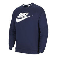 Men's Nike Casual Sports Knit Round Neck Navy Blue DJ0349-410