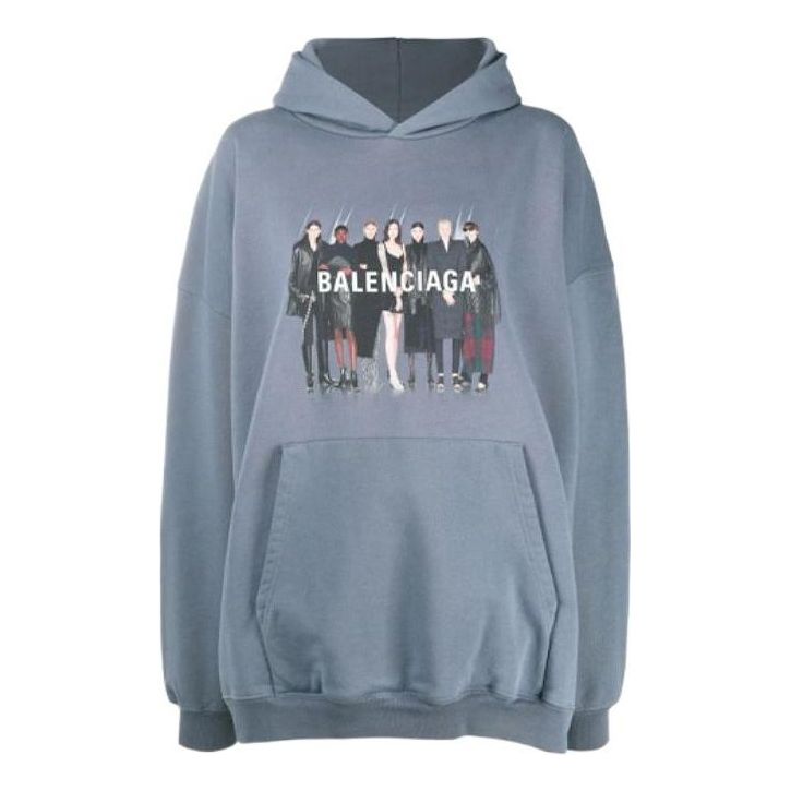 Balenciaga Real Balenciaga Oversized Hoodie 'Grey' 620973TIV481404