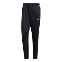adidas Tiro19 Pnt Stripe Printing Sports Long Pants Black Gray DZ8771